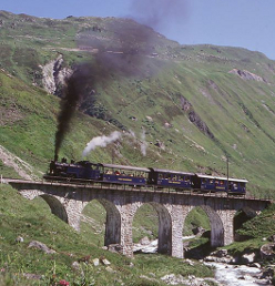 フルカ山岳蒸気鉄道