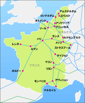ユーレイル ベネルクス&フランスパス